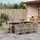 vidaXL Garten Essgruppe 9-tlg. Beige