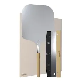 CLP Pizzastein-Set 38 x 30 cm Cordierit grau