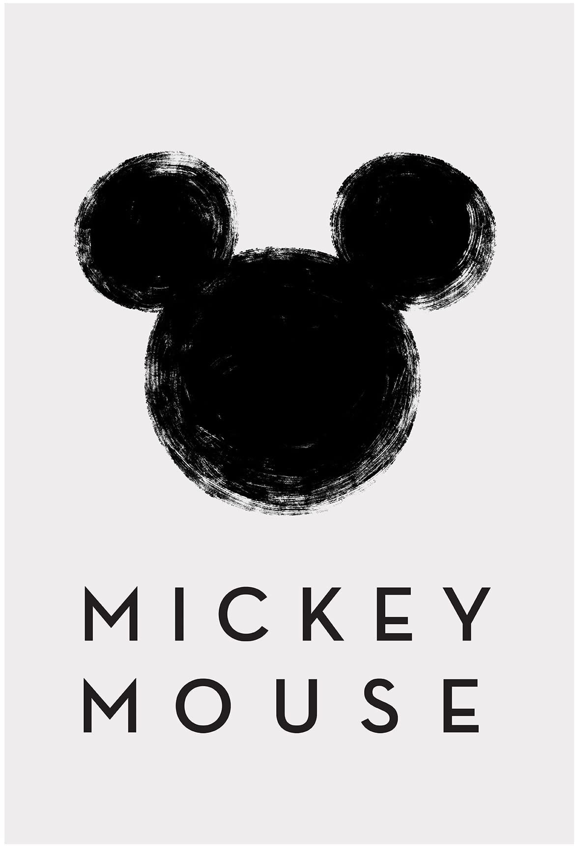 Komar Mickey Mouse Silhouette - Größe: 50 x 70 cm, Wandbild, Poster, Kunstdruck (ohne Rahmen), Disney
