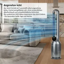 Genius Invictus AIR AC7 6 tlg 12h Timer 12 Geschwindigkeiten 2 Kühlakkus 2,0 kW mobil