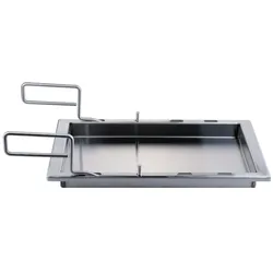 CHEFGASTRO BBQ Plancha | Einsatzpfanne für SANTOS E-Serie, Eden, Cairns und Hollywood | Edelstahl