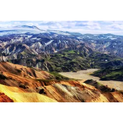 Fototapete PAPERMOON "ALPEN-GEBIRGE", bunt, B:3,00m L:2,23m, Vlies, Tapeten