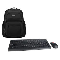 Lenovo Essential Wireless Keyboard and Mouse Combo + Lenovo Select Targus 16 Mobile Elite Backpack