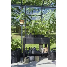 Juliana Orangerie Gewächshaus Alu Anthrazit ESG 3 mm 21,5 m2