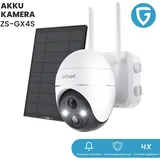 ieGeek 5MP Solar Überwachungskamera Außen Akku 335°|120° PTZ, Personen/Fahrzeugerkennung, Outdoor Kamera Kabellos, Farbnachtsicht, PIR Bewegung...