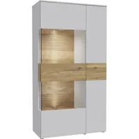 Forte Vitrine »Como«, Highboard, LED Beleuchtung Einlegeböden, Glastüre, Soft