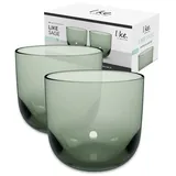 Villeroy & Boch like. by Villeroy & Boch Wasserglas Set 2tlg Like Sage Länge 9 x Breite Höhe 8,3 cm