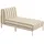 Oviala Gestreifte Chaiselongue modulare Gartenmöbel beige
