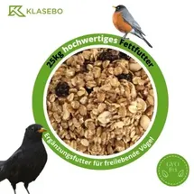 KLASEBO Fettfutter 25 kg, Vogelfutter, Streufutter, Wildvogelfutter, Wildvogelmischung