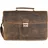 GREENBURRY Vintage Aktentasche Leder 40 cm Laptopfach braun