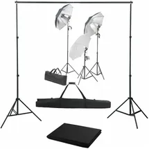vidaXL Halle Studioleuchte Dauerlicht, Schwarz