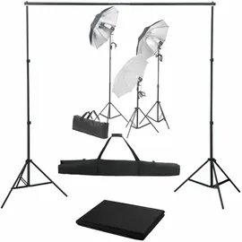 vidaXL Halle Studioleuchte Dauerlicht, Schwarz