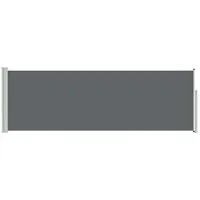 vidaXL Seitenmarkise 500 x 100 cm Anthrazit Polyester