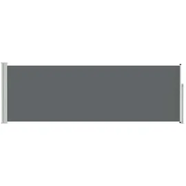 vidaXL Seitenmarkise 500 x 100 cm Anthrazit Polyester