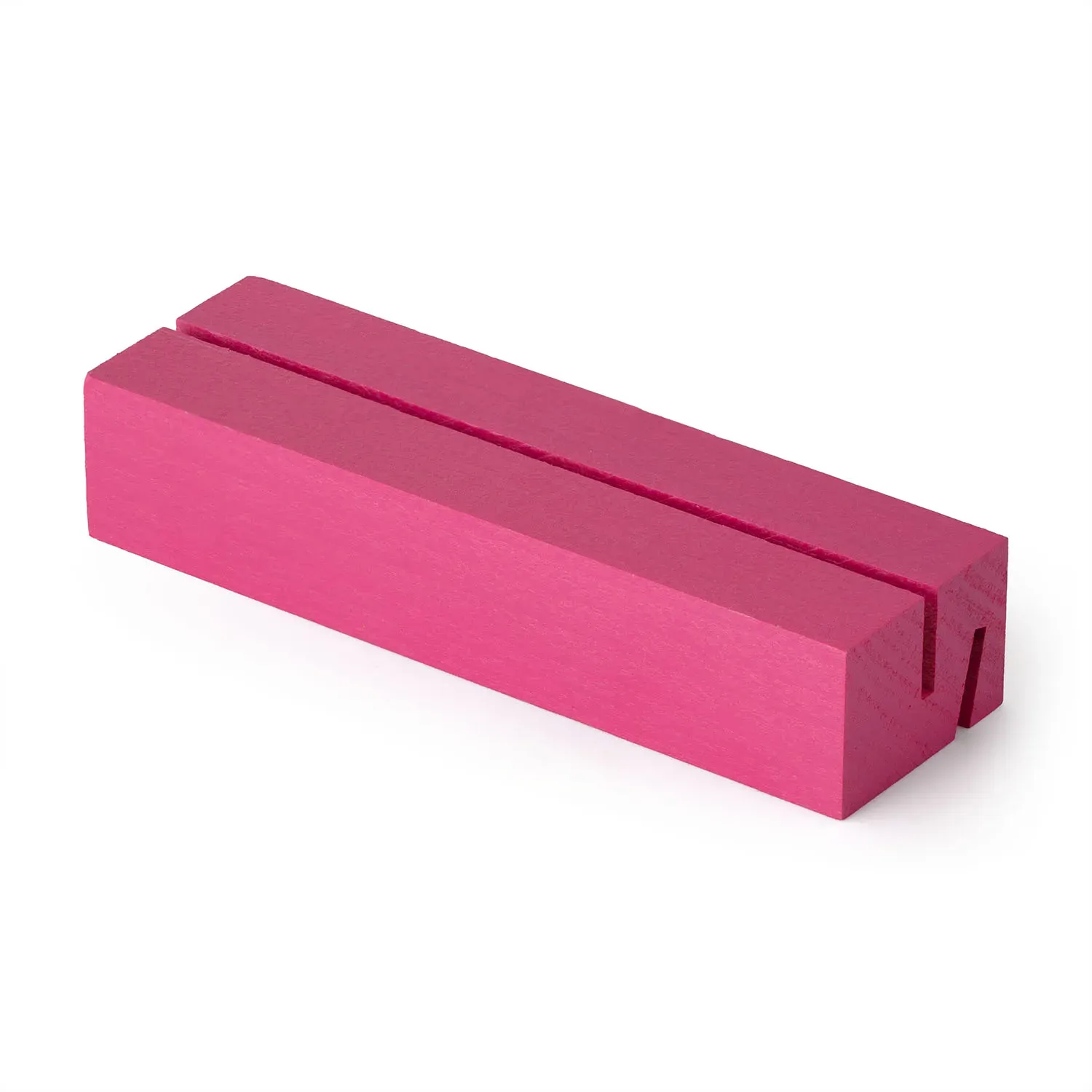 Metrie | Dablin-10B2RR Holz-Kartenhalter, 2 Nut, rosa, Buche | 10 cm
