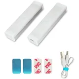 ONCCI 2X LED Bewegungsmelder Schrankleuchten Dimmbar Unterbauleuchte für Kleiderschrank, Küche, Treppe (10CM)