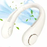 Odipie - Persönlicher tragbarer Nackenventilator, über usb wiederaufladbarer, leiser Mini-Ventilator ohne Flügel mit 360 ° -Luftstrom und 3