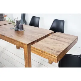 Licht-Erlebnisse Esstisch ausziehbar 120 - 200 cm Sheesham Holz massiv Wohnlich Esszimmertisch