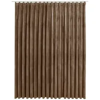 VidaXL Verdunkelungsvorhang mit Haken Samt Beige 290 x 245