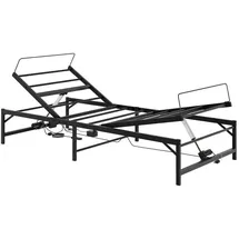 vidaXL Elektrisch verstellbares Bettgestell Schwarz 90 x 190 cm