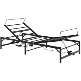 vidaXL Elektrisch verstellbares Bettgestell Schwarz 90 x 190 cm