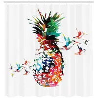 ABAKUHAUS Duschvorhang 175 x 240 cm mehrfarbig