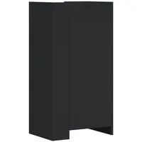 VidaXL Schuhschrank Schwarz 52x37,5x100 cm Holzwerkstoff