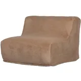 WOOOD Sessel Pieke aus Pelz-Stoff, Sand Beige beige