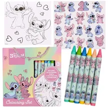 sarcia.eu DISNEY Stitch Malset 40-tlg. mit Stiften Malbüchern Aufklebern