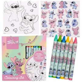 sarcia.eu DISNEY Stitch Malset 40-tlg. mit Stiften Malbüchern Aufklebern