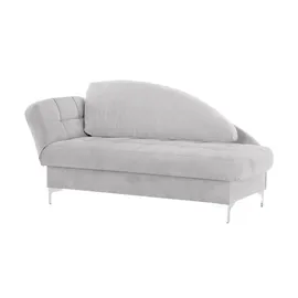 Nehl Liege Greta Mikrofaser 182 x 79 x 86 cm Grau mit Schlaffunktion