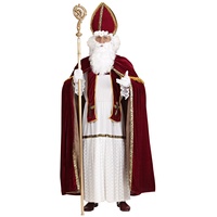 shoperama Saint Nicholas Nikolaus Kostüm für Herren Santa Claus Weihnachtsmann Erzbischof, Größe:S/M