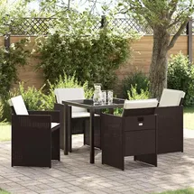 vidaXL Garten Essset 5-tlg. Braun