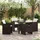 vidaXL Garten Essset 5-tlg. Braun