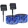 vidaXL LED-Lichterkette Solar 1 m Blau
