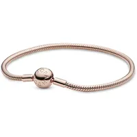 Pandora Moments Schlangen-Gliederarmband roségold 580728 17 cm