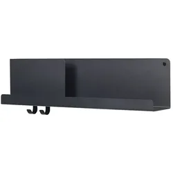Muuto - Folded Shelves 63 x 16,5 cm, schwarz
