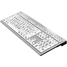 LogicKeyboard Tastatur DE schwarz/weiss (LKB-LPRNTBW-AJPU-DE)