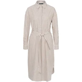 Bugatti Hemdblusenkleid Blusenkleider Gestreift Cognac 48
