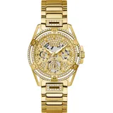 GUESS GW0464L2 Damenuhr Queen Multifunktion Goldfarben