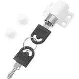 HANABASS Schiebefensterschloss Kindersicherung Aus Zinklegierung Fensterstopper Mit Schlüssel Kratzfest Und Verschleißfest Für Schiebefenster Und Fenstertüren Zur Und Belüftung