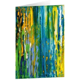 Adeo Verlag Kunstkarten "Grünes Farbspiel" 5 Stk.