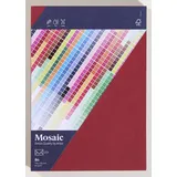 Artoz Faltkarten mit Briefumschlägen Mosaic DIN B6 weinrot, 10 St.