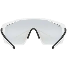 Uvex Mtn Perform Variomatic Photochrome Sonnenbrille - White Matt - Variomatic Litemirror Blue/CAT1-3