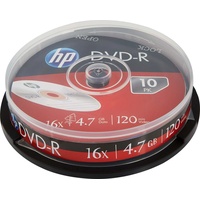 HP DVD-R 4.7GB/120Min, 10-er Cakebox