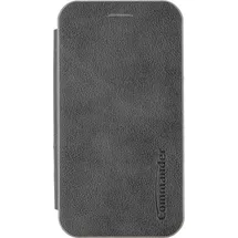 Peter Jäckel COMMANDER CURVE Book Case Deluxe für Samsung S24 Elegant Royal Dark Gray