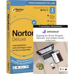 Norton 360 Deluxe – Totale Online-Sicherheit + Extra Speicher