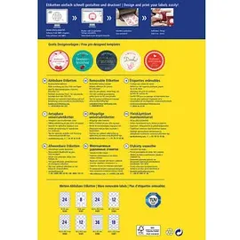 Avery Zweckform Universaletiketten 5081 Weiß 65,0 x 65,0 mm 10 Blatt