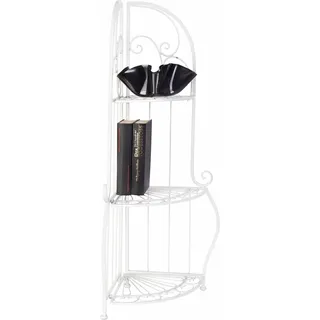 Eckregal AMBIENTE HAUS "Antik I", weiß (antikweiß), B:33cm H:93cm T:33cm, Eisen, Regale, weiß, mit 3 Ablagen