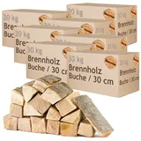 Brennholz Kaminholz Holz 5-500 kg Für Ofen und Kamin Kaminofen Feuerschale Grill Buche Feuerholz Buchenholz Holzscheite Wood 30 cm flameup, Menge:210 kg